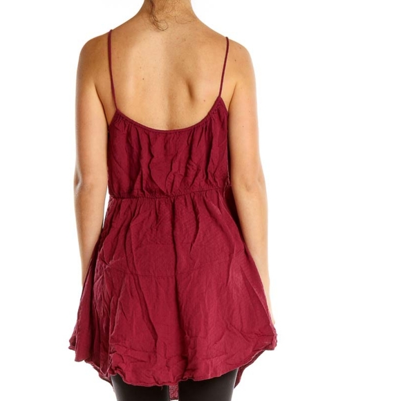 Free People Shake It Up Mini Dress Boho Maroon Red Size small womens - Picture 4 of 4